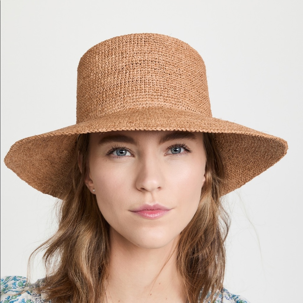 Lack Of Color wide brimmed straw bucket hat size large